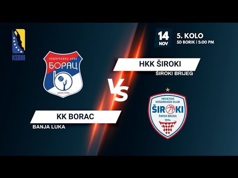 OKK Borac vs HKK Široki - 5.kolo - KSBIH - 2021/2022