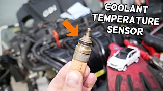 HYUNDAI SANTA FE COOLANT TEMPERATURE SENSOR REPLACEMENT LOCATION REMOVAL
