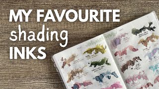 My Favourite Shading Inks #fountainpenink // Sailor, Wearingeul, Kitty Inkpot