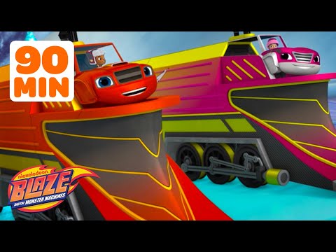Blaze's BEST Transformations and Rescues ???? w/ Sparkle & Watts! | Blaze and the Monster Machines