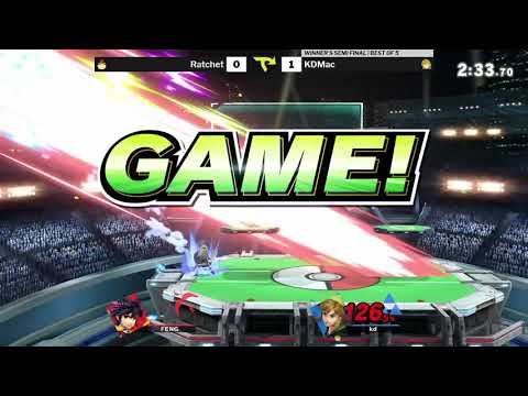 Tap Jump 43 SSBU Winner's Semi Final - KDMac (Link) vs Ratchet (Bowser Jr. / Dark Pit)
