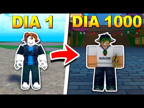 Thumbnail do vídeo: PASSEI 1000 DIAS NO KING LEGACY