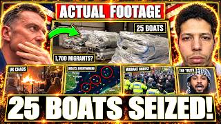 LIVE: 25 MIGRANT BOATS SEIZED at UK Airport - Islam, Europe Burning, Tommy Robinson, France + MORE!