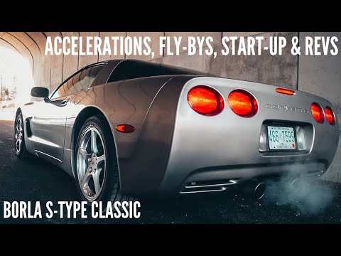 C5 Corvette Borla S-Type Classic Exhaust Sounds | Accelerations, Fly-Bys, Start Up & Revs | DriveHub