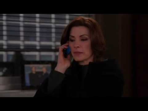 Alicia tells Cary that Will died, The Good Wife 5x16 The Last Call