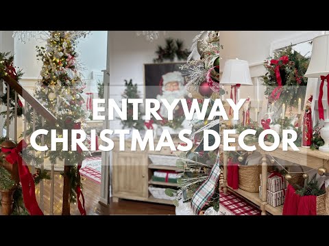 CHRISTMAS ENTRYWAY DECORATING IDEAS 2025 ✨ Cozy & Classic Holiday Style