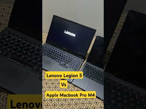 Lenovo Legion 5 vs Apple Macbook Pro M4 Boot time comparision #lenovolegion #macbookprom4