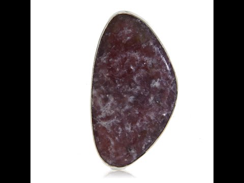 Inel Argint 925 Lepidolit Natural - Calm si Eleganta