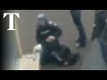 Moment mass shooter arrested at a school in Serbia