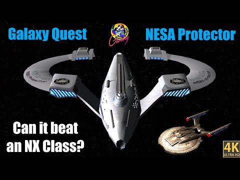 NEW Galaxy Quest Protector VS NX-01 Enterprise - 4K Star Trek Ship Battles - Bridge Commander
