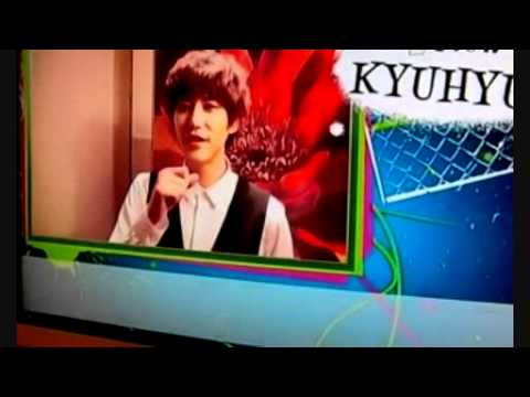 [fancam] 110703 Kyuhyun's message for SS3 3D Gaiden Showcase (singing cut)