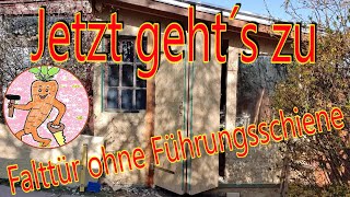 Jetzt geht´s zu-Falttür ohne Führungsschiene