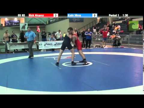 1st Place Best 2 out of 3 66 KG Nick Alvarez vs. Kade Moss