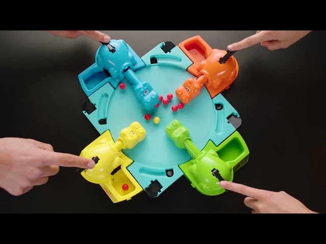 Vídeo relacionado con Hasbro Gaming Tragabolas Grab and Go, Hipopótamos de Juguete, Habilidad y Estrategia, 2 Jugadores, Edición Bolsillo, Idea de Regalo para Niños y Niñas de 4 Años en Adelante