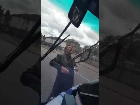 Guy goes mad at a London Bus Driver!