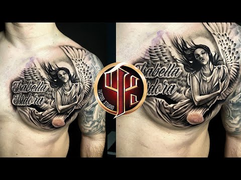 Tatoo Studio Wien Pattos Keppos - Porträt und Text Tattoo