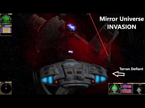 Mirror Universe Invasion VS Klingon Starbase | Mirror Defiant/Ambassador/Nebula | Star Trek Bridge C
