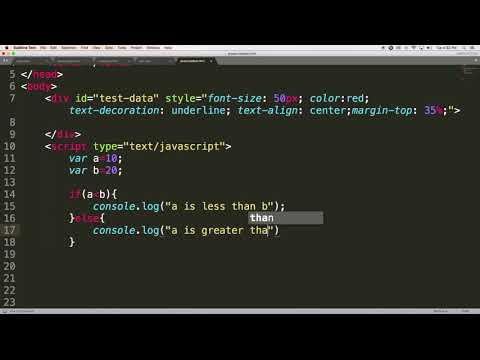 If Else Statement Client Side Scripting Using Javascript New Tutorials 2018 Part 4