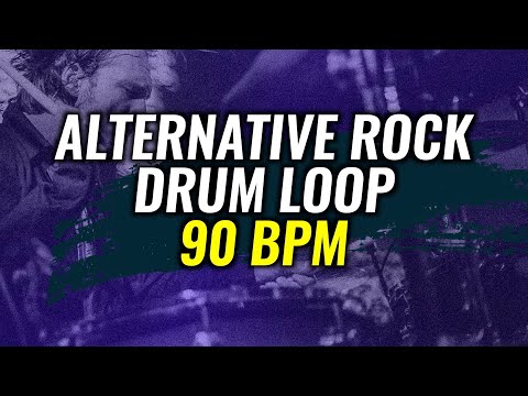 90 BPM DRUM LOOP for PRACTICE | Alternative Rock