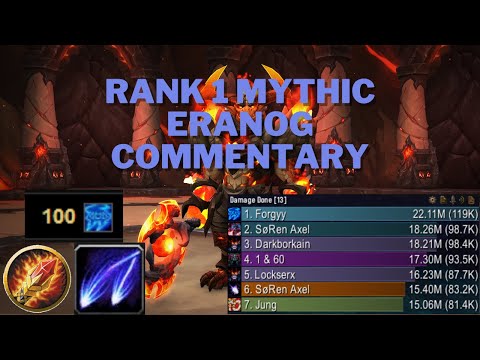 Commentary: Rank 1 Eranog Mythic Arcane Mage (119k No externals, rank 1 all classes)
