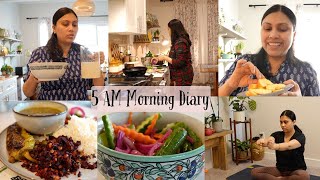 5 AM Morning Productive Routine - Cook , Clean, Organize with me - Beetroot Recipe - 5 AM - 2 PM