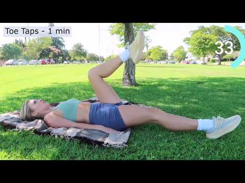 Daisy Keech hourglass abs workout but just the exercises (with timer and breaks)