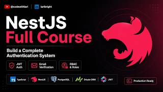 NestJS Authentication Full Course — JWT, Guards, Roles & Refresh Tokens
