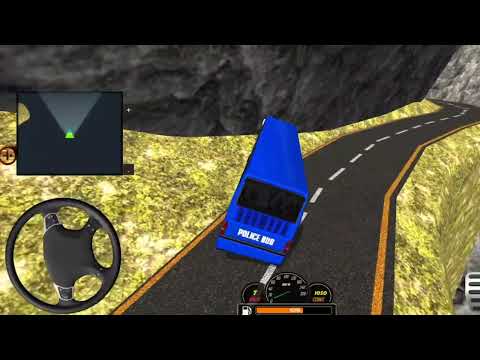 US Police Bus Mountain Driving Simulator #andorid Bus Driving Game...
