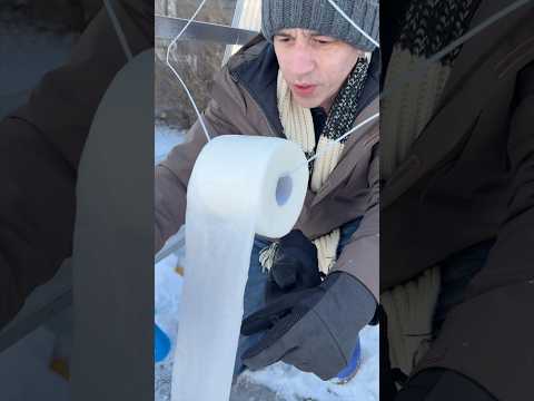 When he pulls out the wire! 🧊🥶