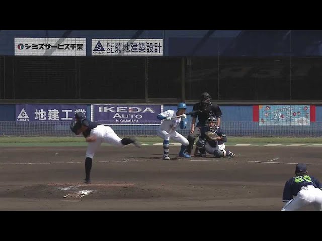 【ファーム】本日2打点目!! ファイターズ・中島卓也 セーフティスクイズで追加点をあげる!!  2023年4月13日 北海道日本ハムファイターズ 対 東京ヤクルトスワローズ