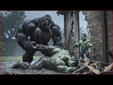 Hulk vs Gorilla Fight | Hulk Son Revenge Sto| Epic Monster Battle Movie #HulkVsGorilla #MonsterFight