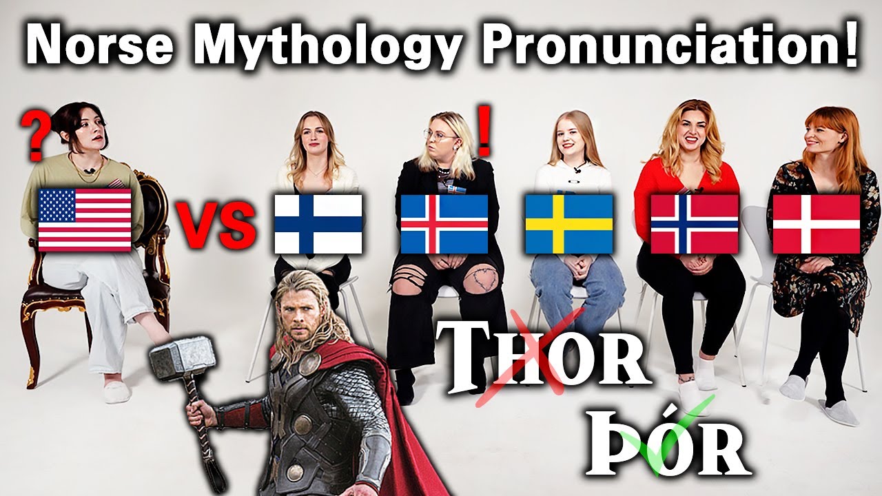 Norse Mythology Pronunciation differences! Thor was not his REAL NAME!