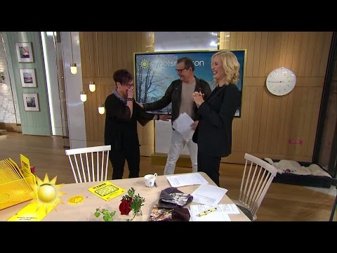 Här gråter trissvinnaren efter storvinsten - Nyhetsmorgon (TV4)
