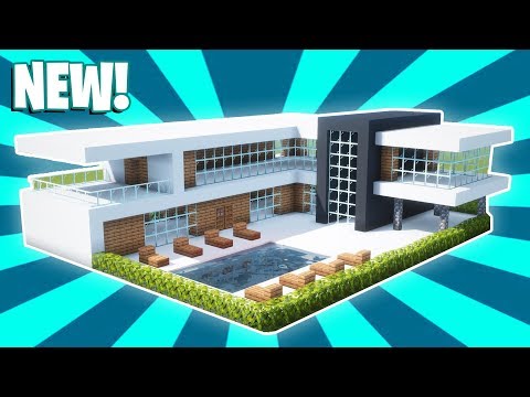 Minecraft : How To Build a Small Modern House Tutorial (#17)