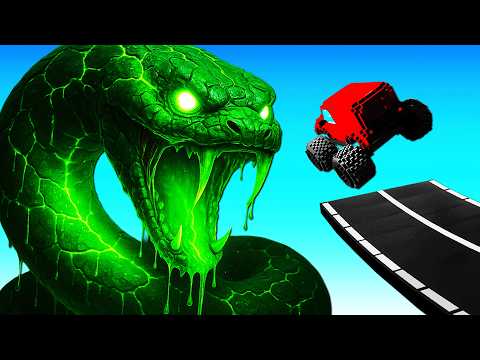 GIANT SNAKE vs CARS
