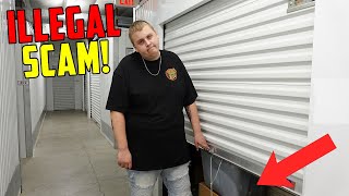 BUSTED At The Auction Trying To SCAM US! FAKE UNIT! I Bought an Abandoned Storage Unit