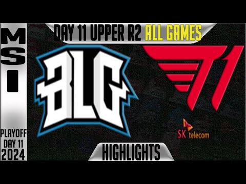 BLG vs T1 Highlights ALL GAMES | MSI 2024 Upper Round 2 Knockouts Day 11 | Bilibili Gaming vs T1