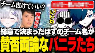【CRカップ】賛否両論すぎる名前にチームが崩壊しかけるバニラたち【APEX/バニラ/切り抜き】