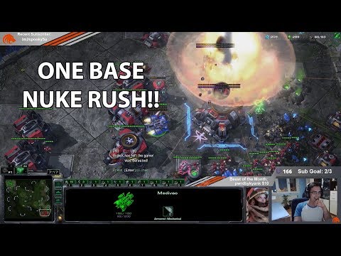 StarCraft 2: ONE BASE NUKE RUSH IN TvT?!