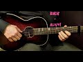 How to play BAKAR - ALIVE!  Acoustic Guitar Lesson - Tutorial