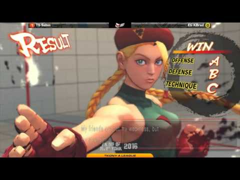 USF4 @ TKONY 2016 A League - TS Sabin vs EG KBrad [720p/60fps]