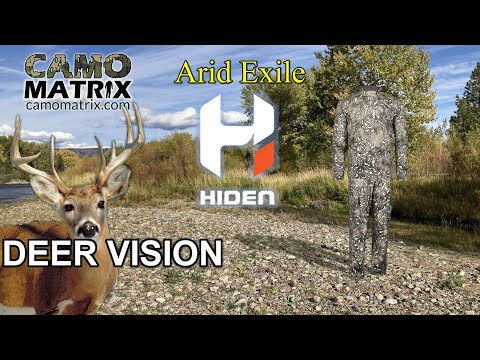 Hiden Arid Exile in Human and Deer Vision on 14 Backgrounds