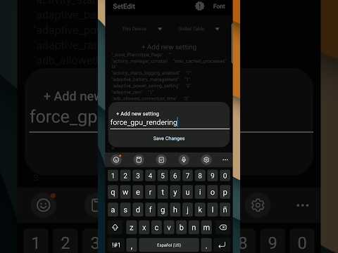 Enable Smooth GPU Rendering: Boost Android Performance #setedit  #android #boostperformance #fixlag