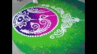 preview picture of video 'Wedding Rangoli Design Diwali Rangoli How to draw Sanskar Bharati Rangoli'