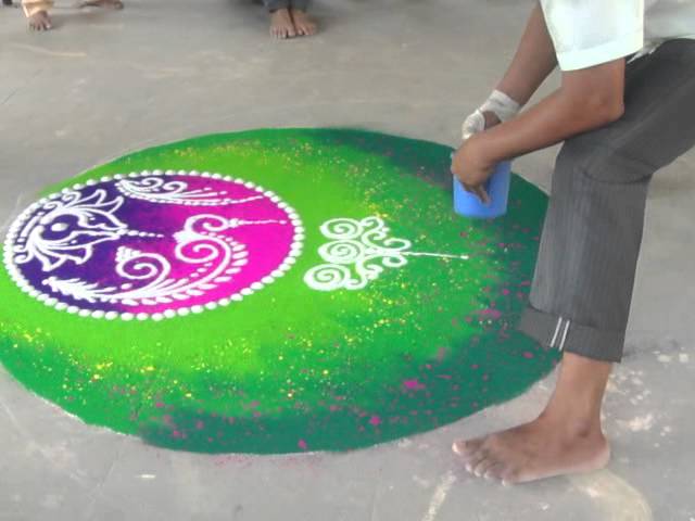 How to draw sanskar bharti rangoli for weddings by Kshama Bade