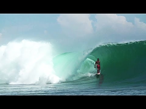 6-8ft Barrels Waves in G-Land | Asian Surfing Championships