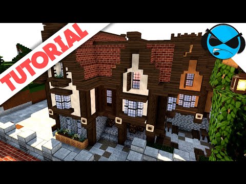 BlueNerd - Minecraft: How to Build a Large Medieval Shop Tutorial