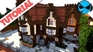 Minecraft: How to Build a Large Medieval Shop Tutorial