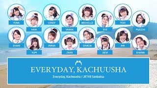 JKT48 – Everyday, Kachuusha [Color Coded Lyrics ID/JP/EN]