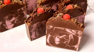 Anne-Marie Makes Raspberry Truffle Soap